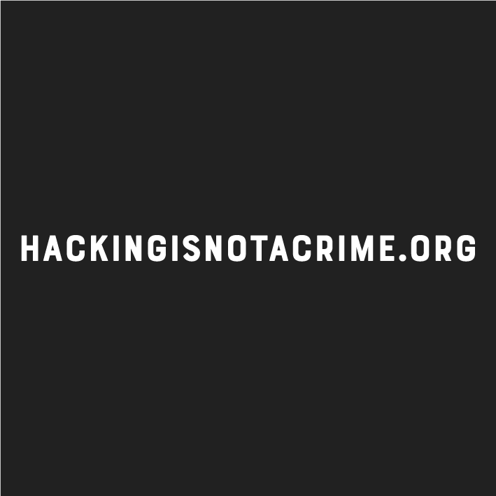 Hacking is NOT a Crime shirt design - zoomed