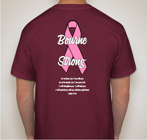 Bourne Strong Fundraiser - unisex shirt design - back