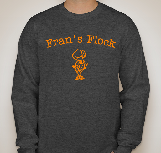 Als walk 2018 Fran's Flock Fundraiser - unisex shirt design - front