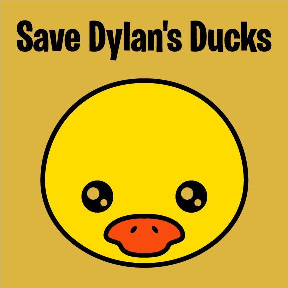 Save Dylan's Ducks shirt design - zoomed
