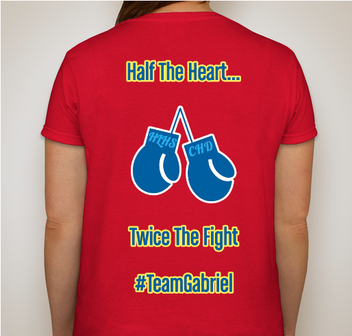 Shirts for a cause. Please help support CHD Fundraiser - unisex shirt design - back