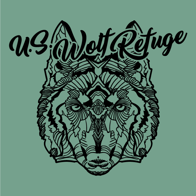 The United States Wolf Refuge shirt design - zoomed
