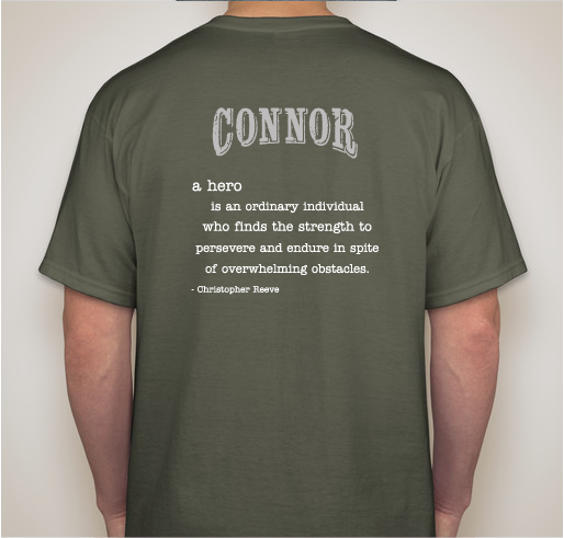 Connor's Battle Tested Fundraiser Fundraiser - unisex shirt design - back