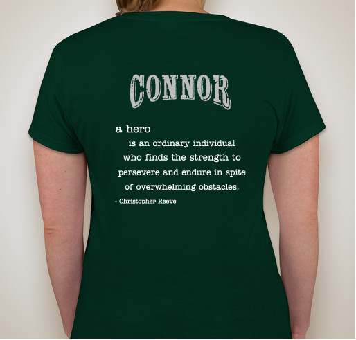 Connor's Battle Tested Fundraiser Fundraiser - unisex shirt design - back