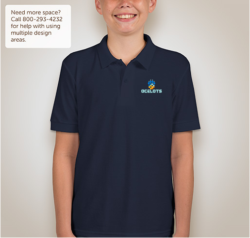 Omaha Virtual School Polo & Hat Fundraiser Fundraiser - unisex shirt design - back