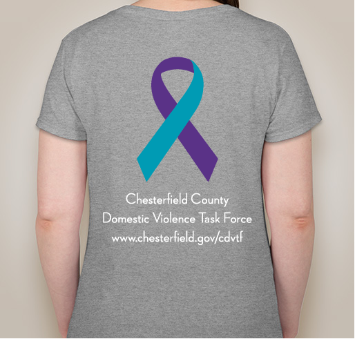 Go Purple for Domestic Violence Awareness Fundraiser - unisex shirt design - back