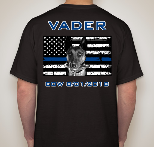 VSP K-9 Vader Fundraiser - unisex shirt design - back