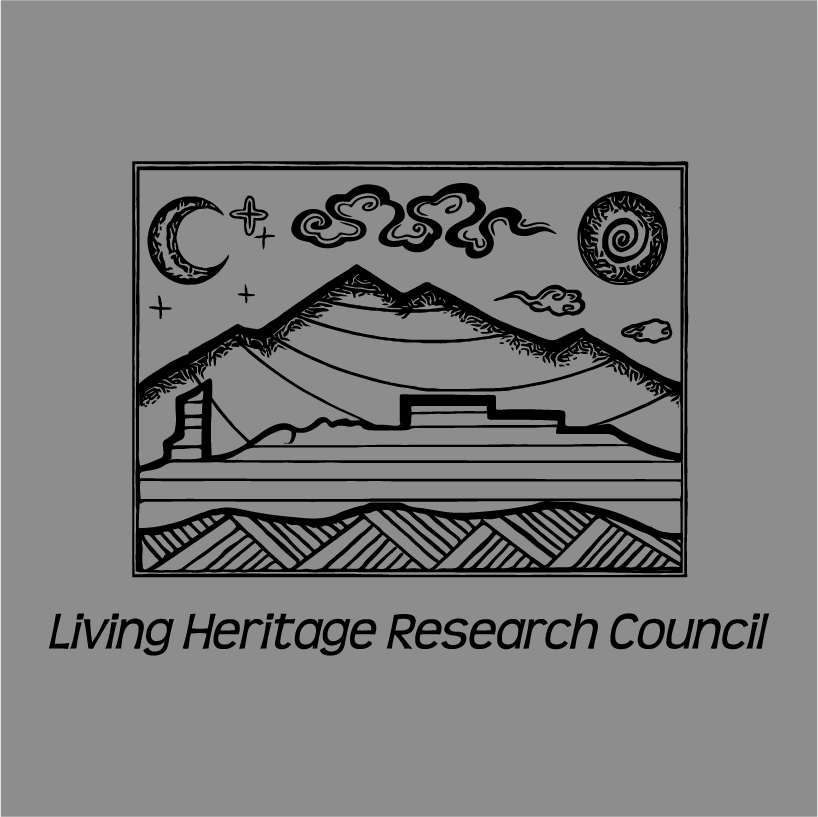 Support Living Heritage Research Council shirt design - zoomed