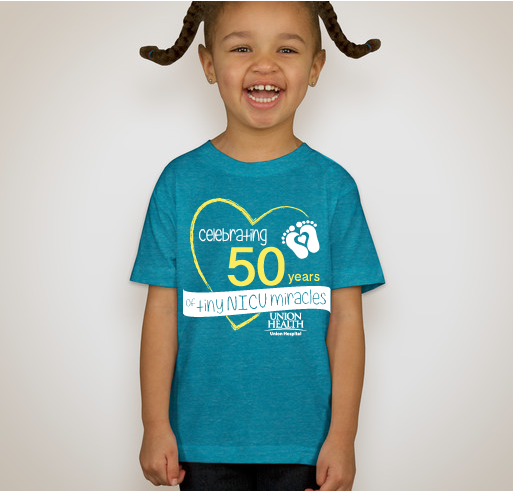 Celebrating 50 years of NICU Miracles at Union Hospital Fundraiser - unisex shirt design - front