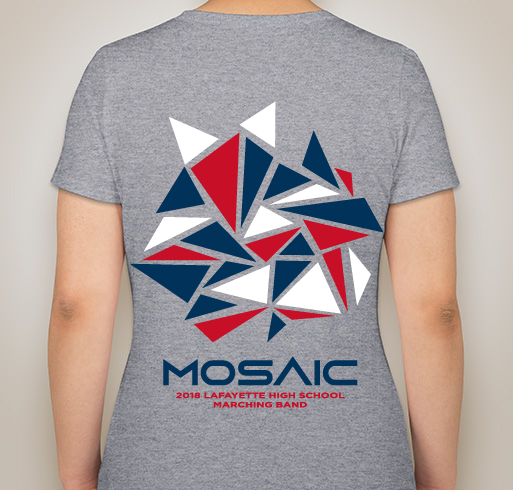 Lafayette Band 2018 - MOSAIC Show Shirts Fundraiser - unisex shirt design - back