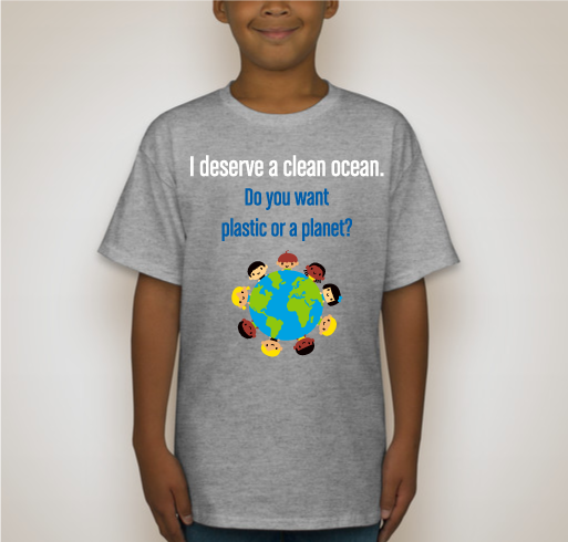 Plastic or planet? Fundraiser - unisex shirt design - back