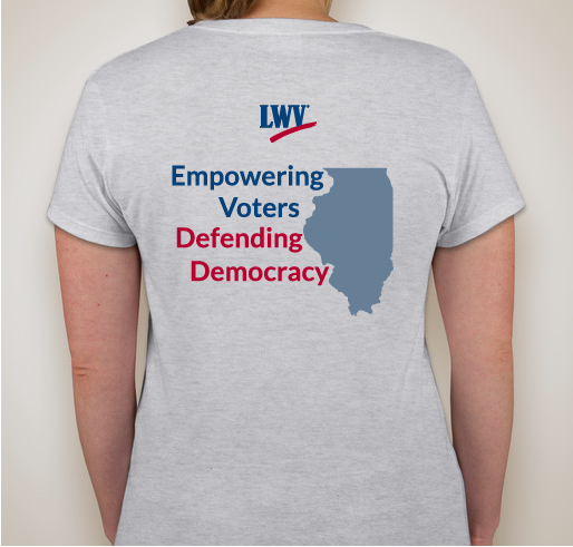 LWV Illinois Tee Shirt Fundraiser - unisex shirt design - back