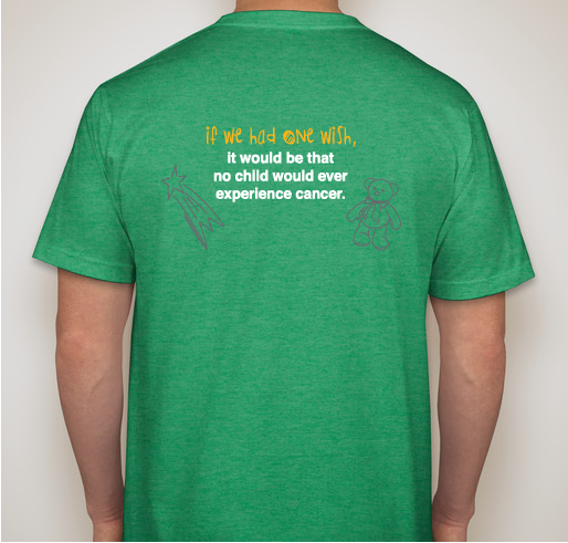 #erasekidcancer Fundraiser - unisex shirt design - back