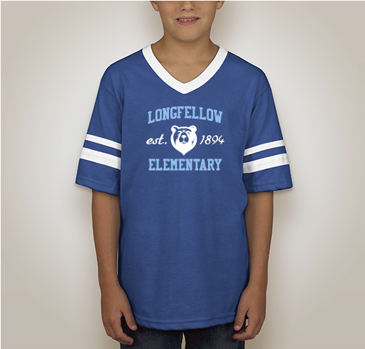 Longfellow Spirit Wear-Fall 2018-Extended until 11pm Sunday Night (9/9)!!! Fundraiser - unisex shirt design - front
