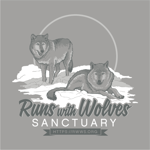 Run With Wolves Sanctuary shirt design - zoomed