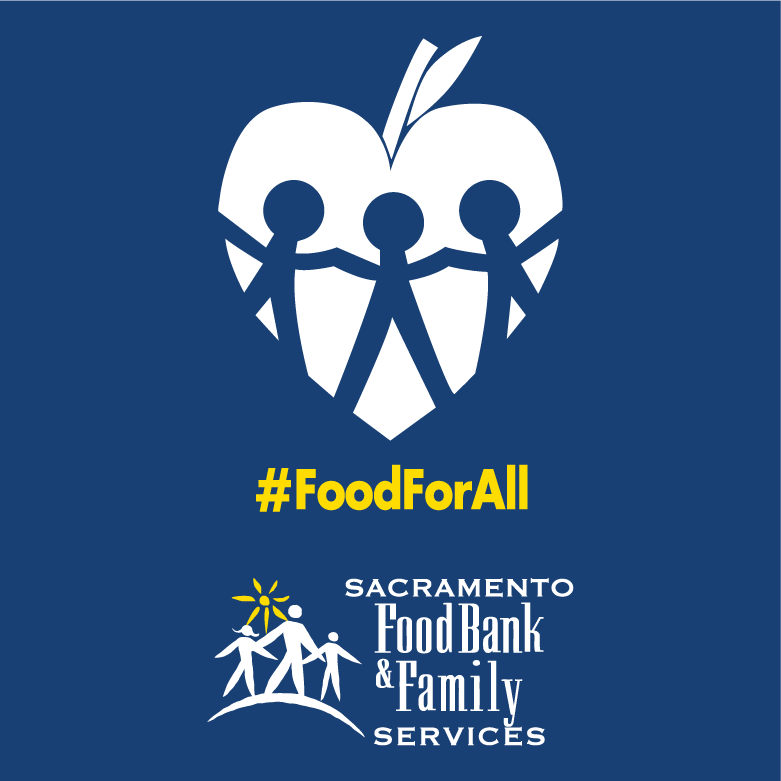 Sacramento Food Bank and Family Services 2018 shirt design - zoomed