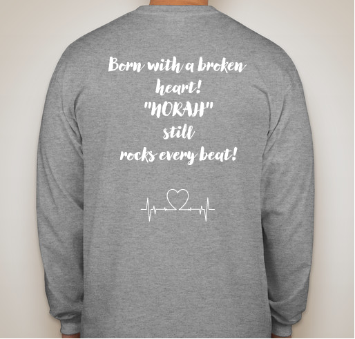 Team Norah Fundraiser - unisex shirt design - back