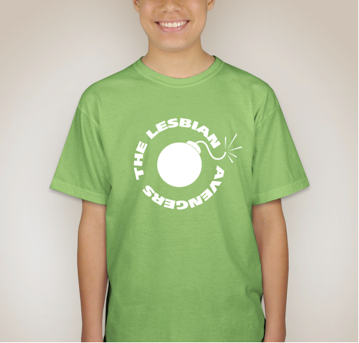 Lesbian Avenger T Fundraiser Two shirt design - zoomed