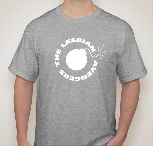 Lesbian Avenger T Fundraiser Two Fundraiser - unisex shirt design - front