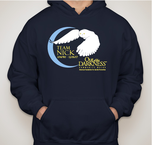 Team Nick Suicide Prevention Walk Fundraiser - unisex shirt design - front