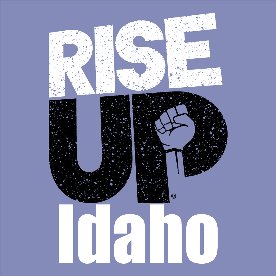 RISEUp, Idaho shirt design - zoomed