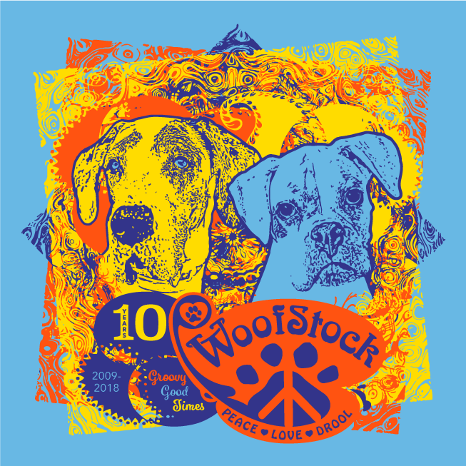 Woofstock 2018 T shirts shirt design - zoomed
