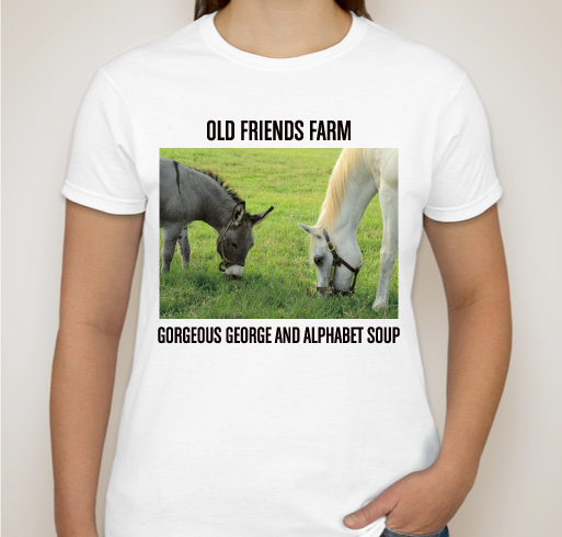 Old Friends Farm Fundraiser - Alphabet Soup and Gorgeous George Fundraiser - unisex shirt design - front