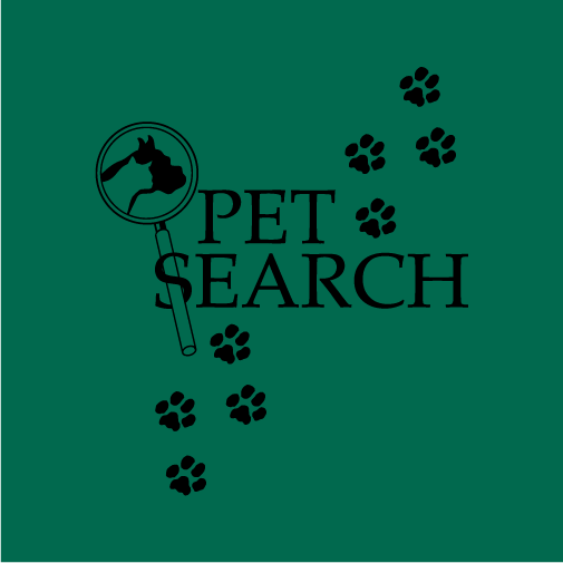 Pet Search T-shirt Fundraiser shirt design - zoomed