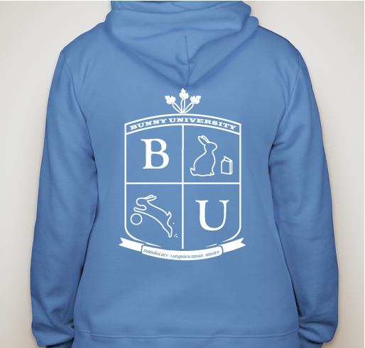 Bunny University Fundraiser - unisex shirt design - back
