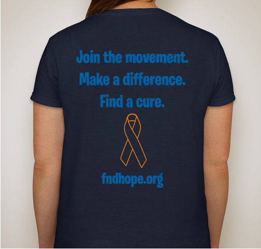Functional Neurological Disorder (FND) Fundraiser - unisex shirt design - back