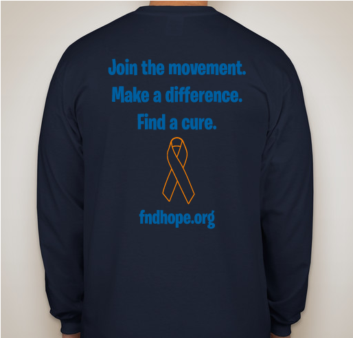 Functional Neurological Disorder (FND) Fundraiser - unisex shirt design - back