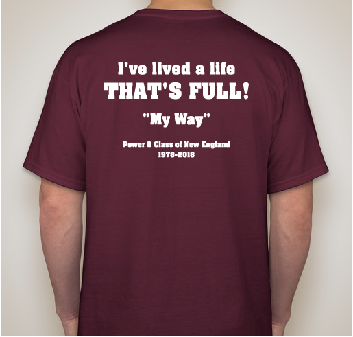 Celebrate Doing It "My Way'! Fundraiser - unisex shirt design - back