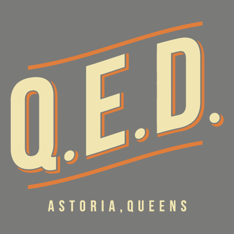 Q.E.D. - Astoria, Queens Tees shirt design - zoomed
