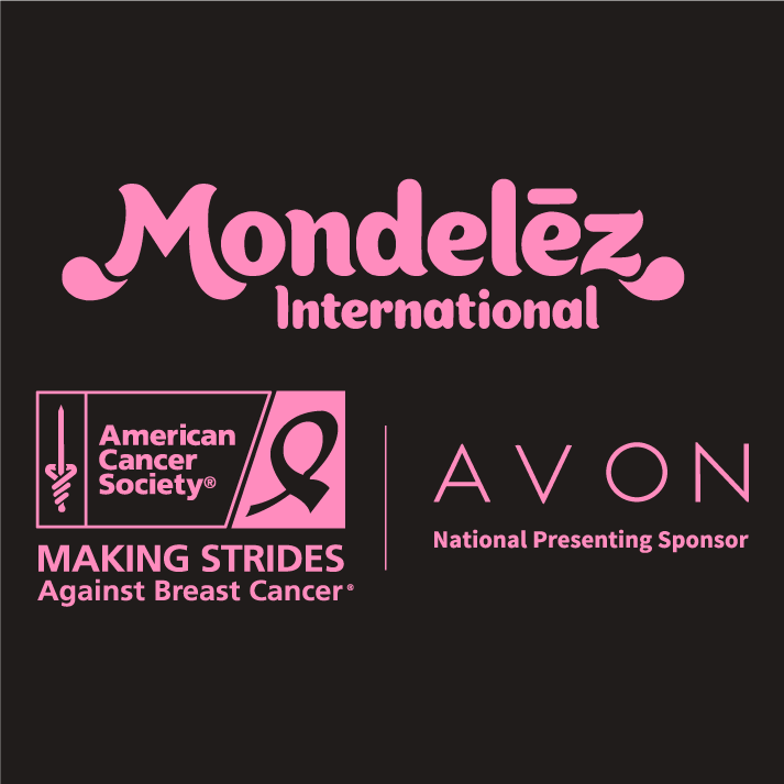Mondelez Breast Cancer Awareness shirt design - zoomed