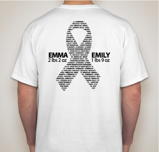 Team Em & Em Fundraiser - unisex shirt design - back
