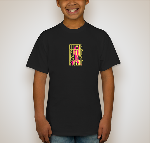 She doesn't fight alone! Fundraiser - unisex shirt design - back