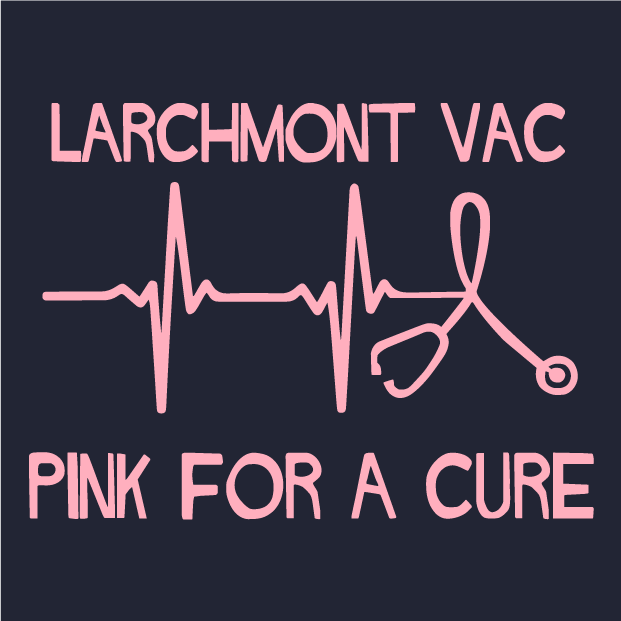 Larchmont VAC "Fighting for a Cure" Breast Cancer Fundraiser shirt design - zoomed