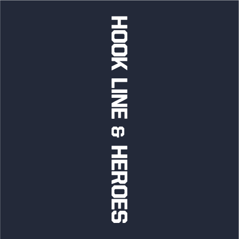 Hook Line & Heroes shirt design - zoomed