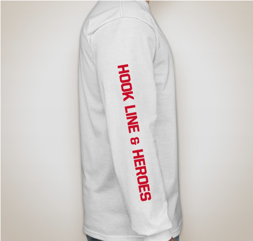 Hook Line & Heroes Fundraiser - unisex shirt design - back