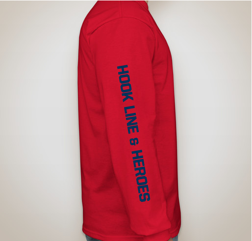 Hook Line & Heroes Fundraiser - unisex shirt design - back