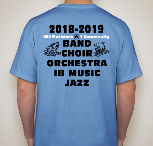 Washtenaw International 2018-2019 Music Student T-Shirt Fundraiser - unisex shirt design - back
