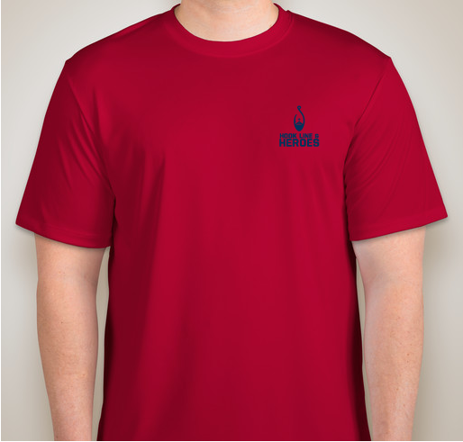 Hook Line & Heroes Fundraiser - unisex shirt design - front