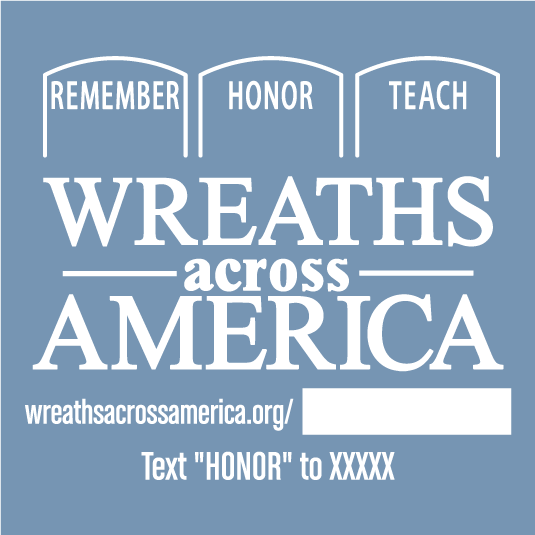 Wreaths Across America - Veterans Day 2018 shirt design - zoomed