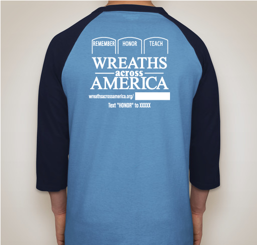 Wreaths Across America - Veterans Day 2018 Fundraiser - unisex shirt design - back
