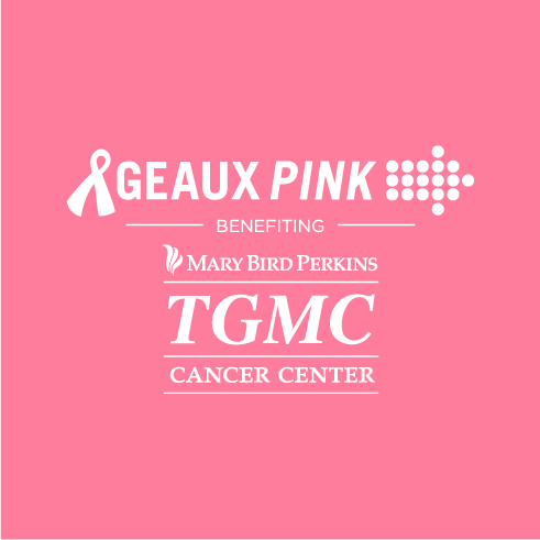 Geaux Pink TGMC shirt design - zoomed