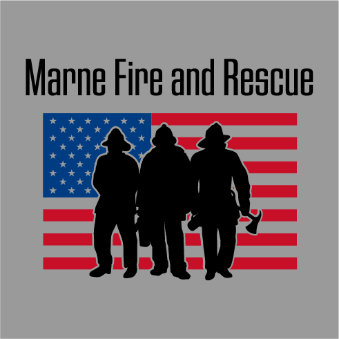 Support Marne Volunteer Fire and Rescue shirt design - zoomed