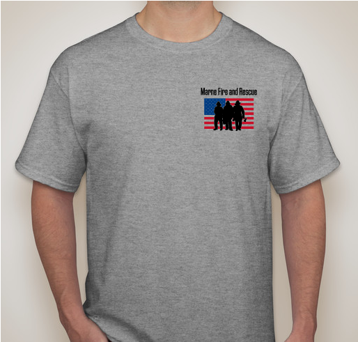 Support Marne Volunteer Fire and Rescue Fundraiser - unisex shirt design - front