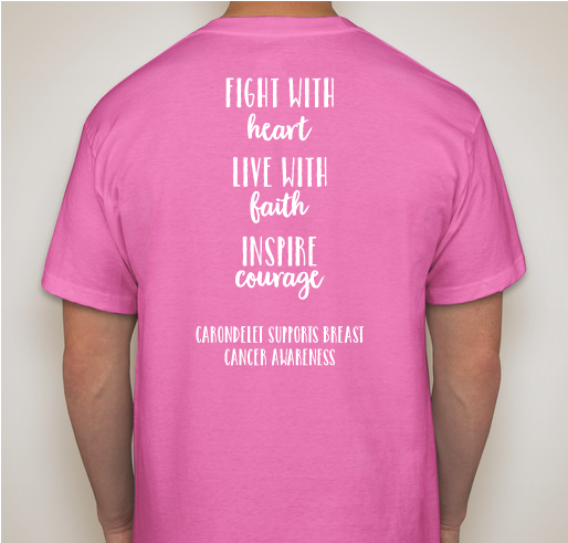 Carondelet High School Breast Cancer Awareness Fundraiser - unisex shirt design - back