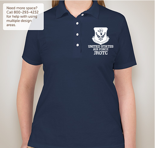 AFJROTC Unit Polo Fundraiser - unisex shirt design - front