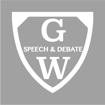 GW Speech and Debate Sweatshirt shirt design - zoomed